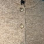 Adrienne Vittadini Cozy Tan Button Large wool blend cardigan sweater by Photo 7