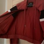 Hollister Retro Striped Baggy Cropped Zip Up Hoodie Sweatshirt Jacket Large Photo 4