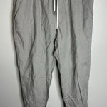 Athleta Women's  Size 12 Bali‎ 100% Linen Ankle Pant Gray Pull On Photo 0