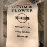 Denim & Flower  Ricky Singh White Tropical Print Shirt Photo 6