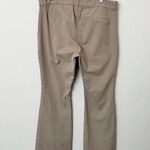 Old Navy [] Mocha Taffy Tan High Rise Pixie Flare Pants Stretch Work Career Sz 16 Photo 2