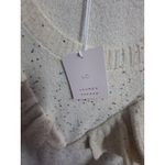 LC Lauren Conrad NWT  Women Ruffle Shoulder Prancer Sparkle Sequin Sweater Size M Photo 5