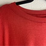 Lucky Brand  Size Xl Lightweight Sweater Orange Cozy Crew Neck Oversized Shirt Photo 3