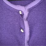 Talbots Womens 1X Merino Wool Base Layer Fringe Pearl Snap Whimsigoth Fairy Boho Photo 4