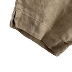 J Jill Tan Linen Slim Crop‎ Pure Jill Pant Size Small Photo 2