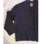 Anne Klein  womens open tight knit cardigan medium black Photo 2