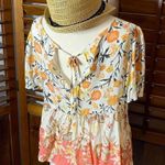 Coco + Jaimeson  Bali Floral Babydoll Blouse Photo 1