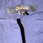 Quince NWOT Women’s 100% Organic Cotton Poplin Tiered Maxi Dress Navy, Size M Photo 5