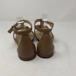 Gibson Latimer  Jaylee Circle Ornament Sandal Size 8 Tan Sheep Leather Gold Ring Photo 6