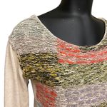 Anthropologie MOTH Cotton-Blend Marled Cream Sweater Size Small Photo 3