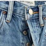 Aritzia Denim Forum The Joni Loose Long Short High Rise Denim Blue Size 25 Photo 3