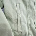 Loft  Pale Green Denim Classic Cut Jeans Jacket Size Large Photo 6