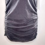 Equestrian Design Grey Velvet Mini Dress Size M NWT Gray Size M Photo 4