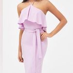 Lavish Lice Lavish Alice Halterneck Double Layer Midi Dress in Lilac Size 12 Photo 0