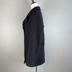 Marvin Richards Vintage Womens Peacoat 6 Black Wool Anchor Buttons Made in USA Photo 4