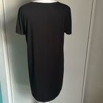 Socialite  Women’s Black Short Sleeve Jersey Mini Dress Pool Beach Resort Coverup Photo 2