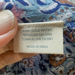 NWT Pomegranate Blue Floral Shifty Shirt Dress Cotton Maxi Belt Button Size XL Photo 8