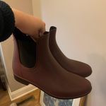 Sam Edelman Tinsley Maroon Rubber Waterproof Women's Chelsea Rain Boots Photo 0