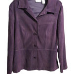 Jaclyn Smith Purple Blazer Size Large Photo 0