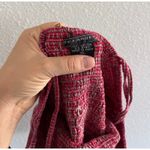 Vintage Plaid Crop Top Womens XL Red Cotton Smocked Ruffle Western 90s Festival Photo 2