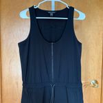 Athleta  Expedition Dress Black Size 8 Tank Zip Front Pockets‎ Athleisure Photo 2
