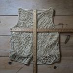 A New Day  NWT Women's Crochet Tank Top Tan Size S Photo 10