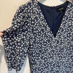 Saloni Colette Ditsy Floral Silk Mini Dress Photo 4