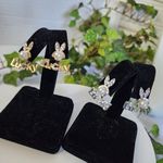 LUCKY Bunny Rabbit 2 piece Earrings New Gold Photo 0