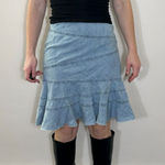 Urban Outfitters  Millie Fluted Denim Skirt Size Medium Photo 0