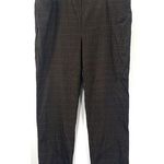 Chico's Pants Plus Size 14R Elastic Pull On Ankle Houndstooth Metallic Gold Print Photo 0