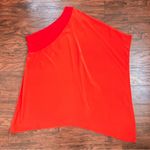 Jay Godfrey  • Paradis One Shoulder Dress orange red 100% silk cocktail mini Photo 6
