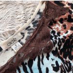 Cache animal print beaded lace long sleeve v neck sweater s… Photo 4