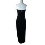 NICHOLAS Adiba Strapless Round Edge Midi Dress in Black 4 New Womens Photo 5