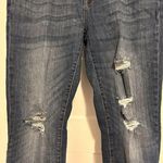 Just USA Women’s Size 31 Blue Denim Slim Leg Stretch Distressed Mid Rise Jeans Photo 3