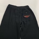 Harley Davidson Black Waffle Knit Wide Leg Lounge Pant S Photo 4