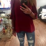 C. Luce Game Day Off The Shoulder Red Top Photo 0