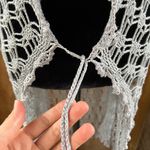 ANINE BING Anicy Manuguian Women's Grey Long Sleeve Crocheted Sweater Size XS/S Photo 5