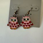 Colorful Owl Earrings Pink Photo 0