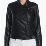 Elodie  Faux Leather Motto Jacket Size Small Photo 0