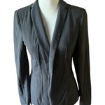 Venus Dark Gray Tailored Long Sleeve Open Front Blazer Photo 0