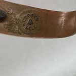 Bell VTG  Copper stamped etched western cuff bracelet Aztec Photo 3