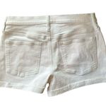 J.Crew Mid-Rise Denim Short In White 30X4” Stretch Raw Hem Cuff Resort Vacation Photo 2