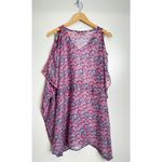 The‎ Royal Standard Beach Cover Up Shell Print Pink/Blue Size Medium Pink Photo 2