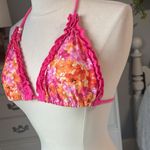 Pink Ruffle Floral Bikini Top Size undefined Photo 5