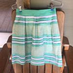 Alya Mint Green Striped Skirt Photo 6