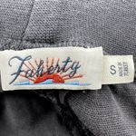 Faherty  Arlie Linen Pull On Elastic Knit Waistband Comfort Shorts Faded Black S Photo 2