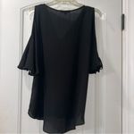 Staccato  Black Open Shoulder Top Women’s Small Photo 3