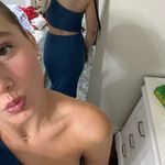 Ribbed midi dress Blue Photo 3