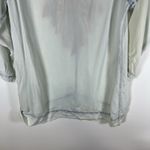 Soft Surroundings EMBROIDERED Mixteca TUNIC Top Size XS TENCEL Chambray V-NECK Photo 8