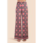 Trina Turk ππ Bay Pant ~ Brookhaven Blocks Satin Georgette 6 NWT Photo 4